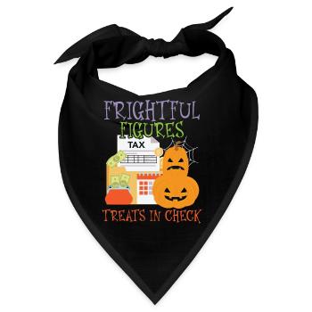 Schreckliche Figuren Leckereien im Scheck Hallowee - Bandana - Schwarz - Vorne