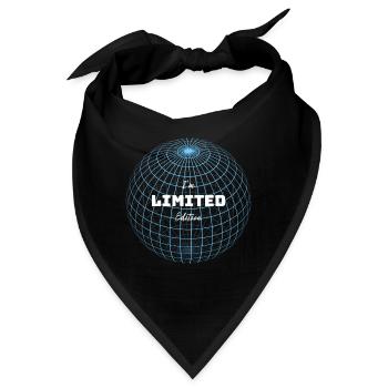 Black White Minimalist Simple Limited Edition - Bandana - Schwarz - Vorne