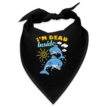 Dead Inside - Bandana - Schwarz - Vorne