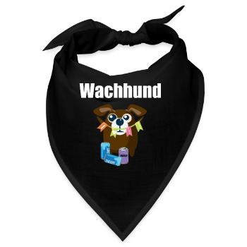 Wachhund - Ich liebe Energy Drinks Party Hund - Bandana - Schwarz - Vorne
