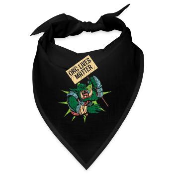Orc Lives Matter - Bandana - Schwarz - Vorne