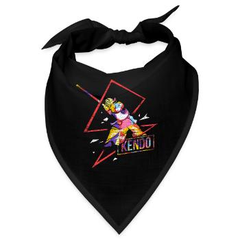 Disziplinierter Kendo Schwertkämpfer - Bandana - Schwarz - Vorne