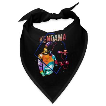 Traditionelles Kendama Turnierspiel - Bandana - Schwarz - Vorne