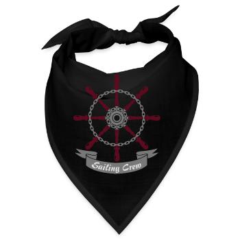 Steuerrad 3-farbig - Bandana - Schwarz - Vorne
