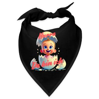 Hurra - Da bin da / Mädchen - Bandana - Schwarz - Vorne