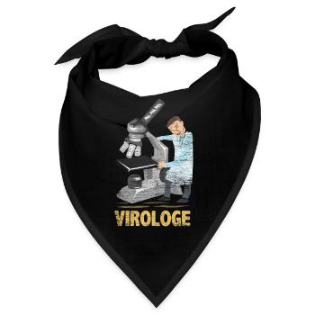 Cleverer Virologe Forschungslabor - Bandana - Schwarz - Vorne