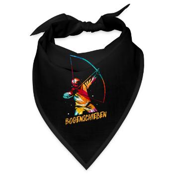 Gelassener Bogenschütze Zielscheibe - Bandana - Schwarz - Vorne