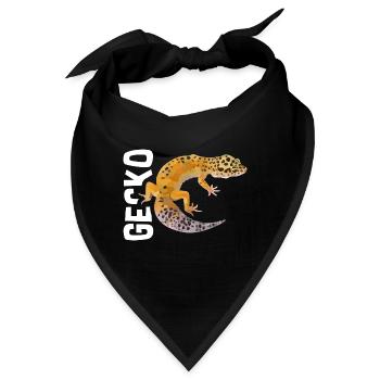 Wissbegieriger Gecko Terrarium - Bandana - Schwarz - Vorne