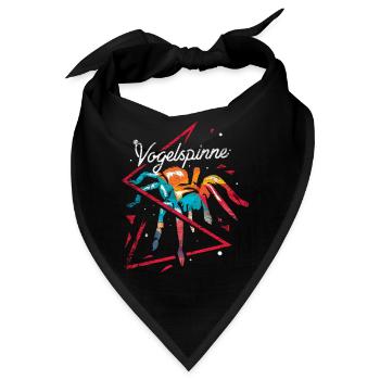 Flauschige Vogelspinne Waldboden - Bandana - Schwarz - Vorne