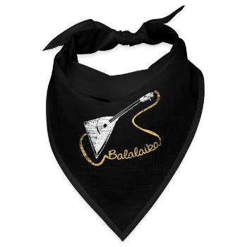 Feurige Balalaika Straßenmusik - Bandana - Schwarz - Vorne