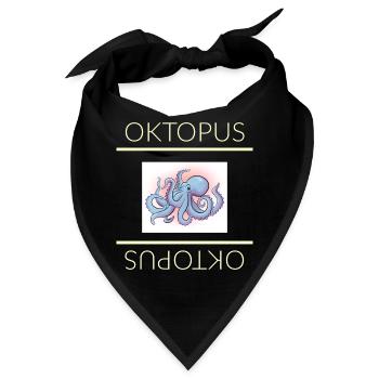 Oktopus - Bandana - Schwarz - Vorne