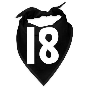 ALLES GUTE ZUM GEBURTSTAG. ALLES GUTE ZUM GEBURTSTAG. JAHRESTAG. - Bandana - Schwarz - Vorne