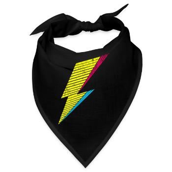 bolt of lightning 80s - Bandana - Schwarz - Vorne