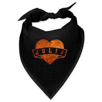 Julia - Bandana - Schwarz - Vorne