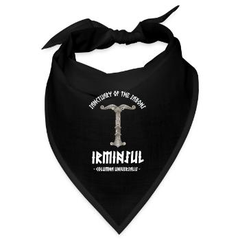 Irminsul - Säule der Welt - Bandana Dreieckstuch - Schwarz - Vorne