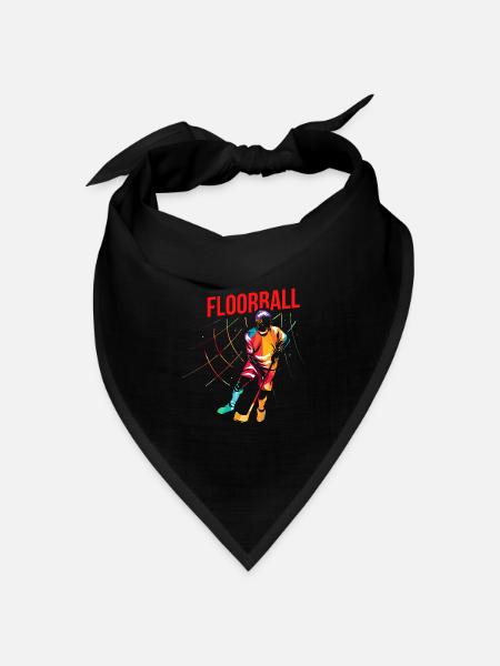 Katzenschneller Unihockey Torwart - Bandana Dreieckstuch - Schwarz