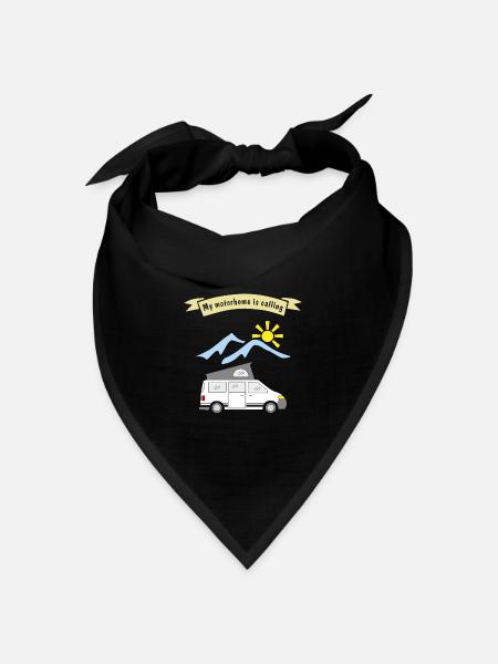 motorhome is calling - Bandana Dreieckstuch - Schwarz