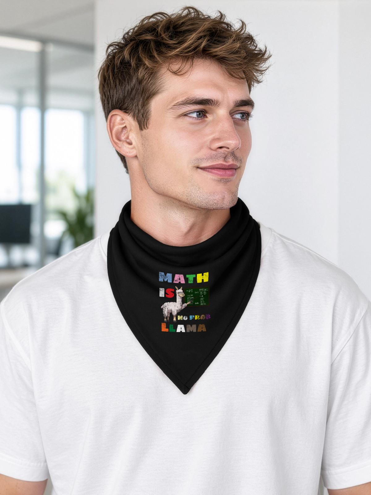 Math Joke - Bandana Dreieckstuch - Schwarz - Vorne