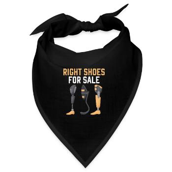 Rechte Schuhe zu verkaufen Behinderung Lustige Amp - Bandana Dreieckstuch - Schwarz - Vorne