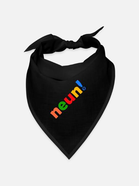 NEUN 9 JAHRE 9. GEBURTSTAG - Bandana Dreieckstuch - Schwarz