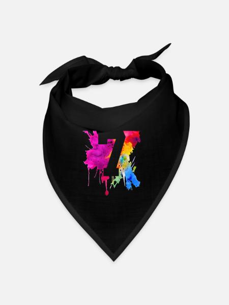 7 JAHRE 7. GEBURTSTAG - Bandana Dreieckstuch - Schwarz