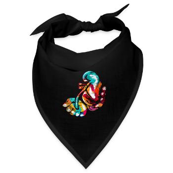 Scharfsinniger Urologe Facharzt - Bandana Dreieckstuch - Schwarz - Vorne
