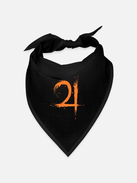 Astronomisches Symbol Planetensymbol Jupiter - Bandana Dreieckstuch - Schwarz