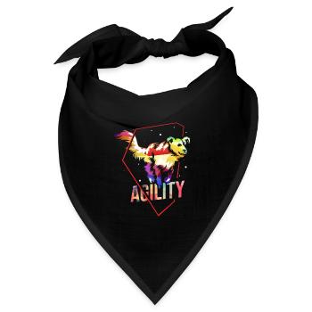 Vitaler Hundeführer Agilitysport - Bandana Dreieckstuch - Schwarz - Vorne