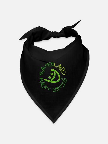 SAUERLAND MACHT LUSTIG - Bandana Dreieckstuch - Schwarz