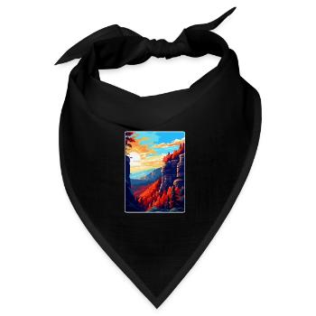 Nationalpark Böhmische Schweiz Tschechische Republik - Bandana Dreieckstuch - Schwarz - Vorne