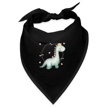 Süßes Langhals Baby - Bandana Dreieckstuch - Schwarz - Vorne