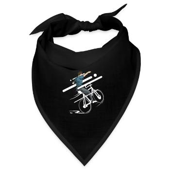 Akrobatisches Kunstrad Turnier - Bandana Dreieckstuch - Schwarz - Vorne