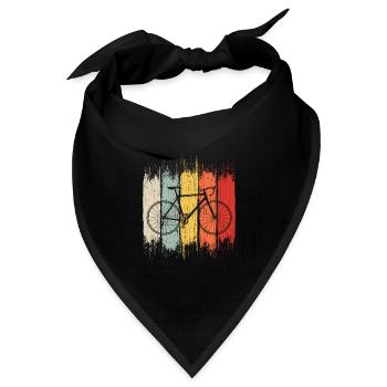 Fahrrad - Bandana Dreieckstuch - Schwarz - Vorne