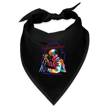 Maßgenauer Vermesser Katasteramt - Bandana Dreieckstuch - Schwarz - Vorne