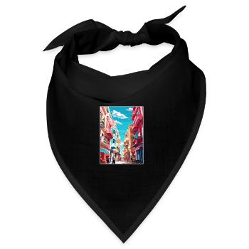 Buenos Aires Argentinien Vintage Reiseposter WPA - Bandana Dreieckstuch - Schwarz - Vorne