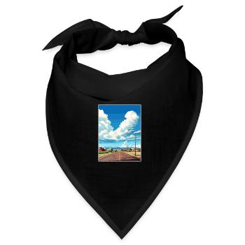 Hurrikan Utah Vintage Reiseposter WPA Souvenir - Bandana Dreieckstuch - Schwarz - Vorne