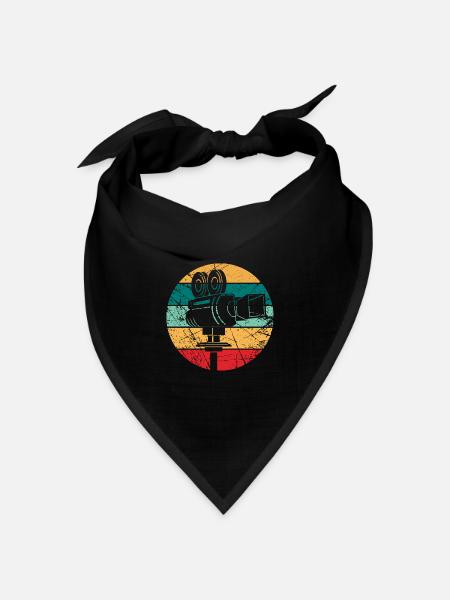 Kameramann Geschenk - Bandana Dreieckstuch - Schwarz