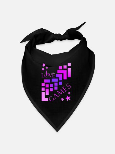 Bausteine Spieler - Bandana Dreieckstuch - Schwarz
