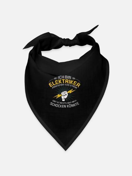 Elektroniker Elektrik Elektriker - Bandana Dreieckstuch - Schwarz