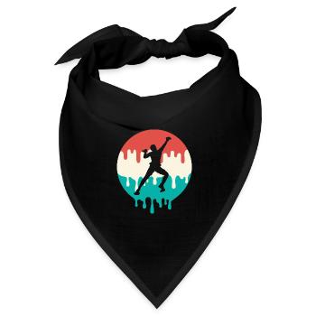 Klettern triefend Bouldern Climbing Kletterer - Bandana Dreieckstuch - Schwarz - Vorne