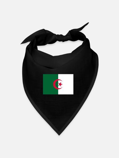 Algerien - Bandana Dreieckstuch - Schwarz