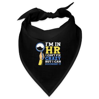 HR Manager - Bandana Dreieckstuch - Schwarz - Vorne