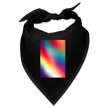 Regenbogenlichtbögen Poster Design - Bandana Dreieckstuch - Schwarz - Vorne
