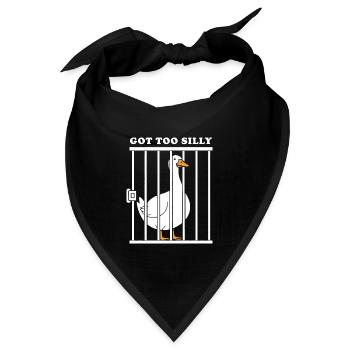 Goose Funny Graphic - Bandana Dreieckstuch - Schwarz - Vorne