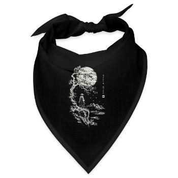 Samurai-Motiv: The Way of the Samurai – Japanese  - Bandana Dreieckstuch - Schwarz - Vorne
