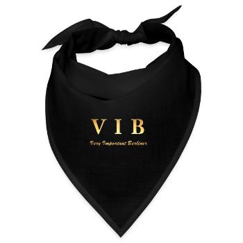 Very Important Berliner Logo VIB - Bandana Dreieckstuch - Schwarz - Vorne