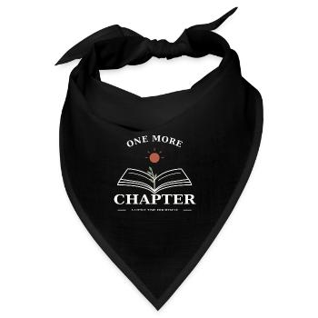One More Chapter – Buch & Lesezeit - Bandana Dreieckstuch - Schwarz - Vorne