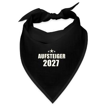 Aufsteiger 2027 - Bandana Dreieckstuch - Schwarz - Vorne
