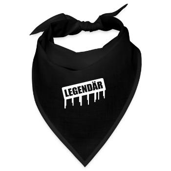 Legendär Graffiti Drip - Bandana Dreieckstuch - Schwarz - Vorne