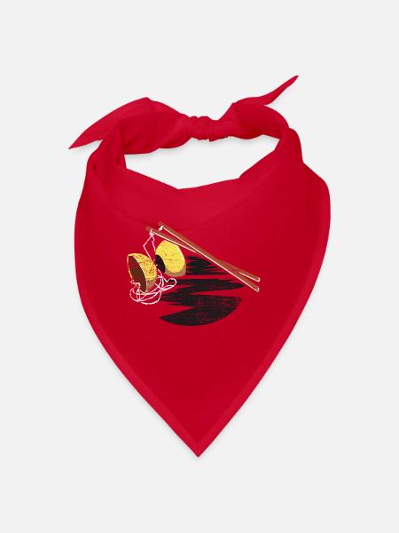 Furchtloser Diabolo Zirkusartist - Bandana - Rot - Vorne